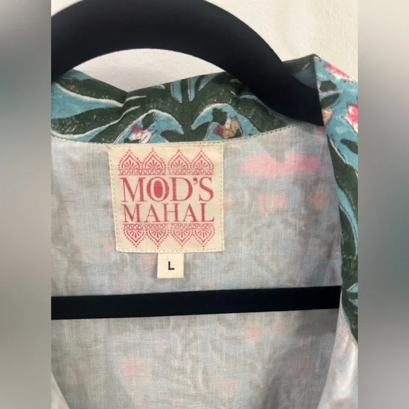 Floral Block print Dress Size XL - Picture 3 of 4